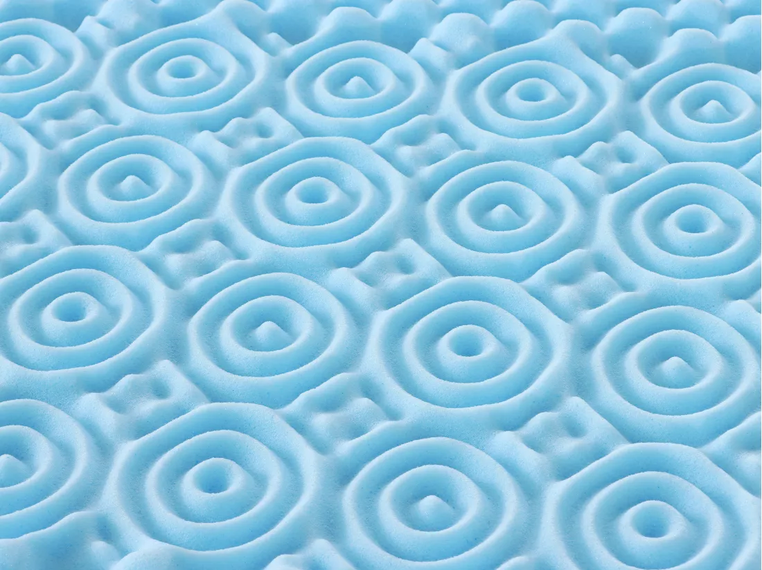 Surmatelas 180 x 200 cm mémoire de forme 7 zones rafraîchissant ép.5cm - VENARI de YSMÉE