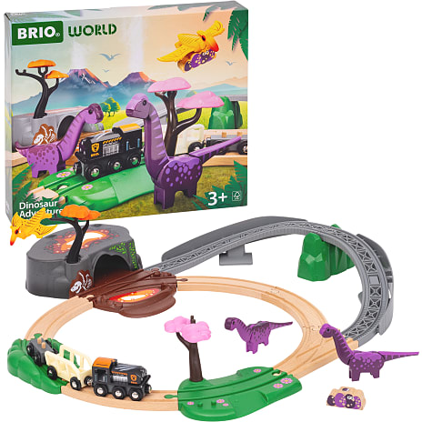 BRIO togbanesæt med dinosaurer 36094
