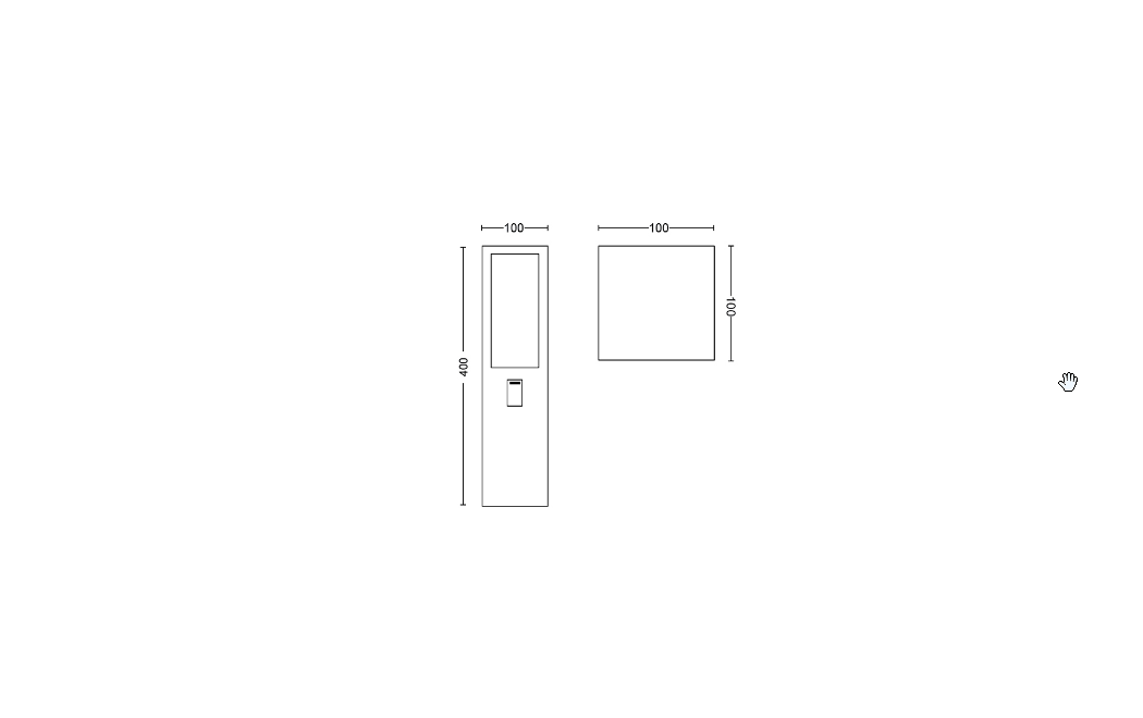 Philips Hue - Impress Pedestal 220V Outdoor - White & Color Ambiance -S
