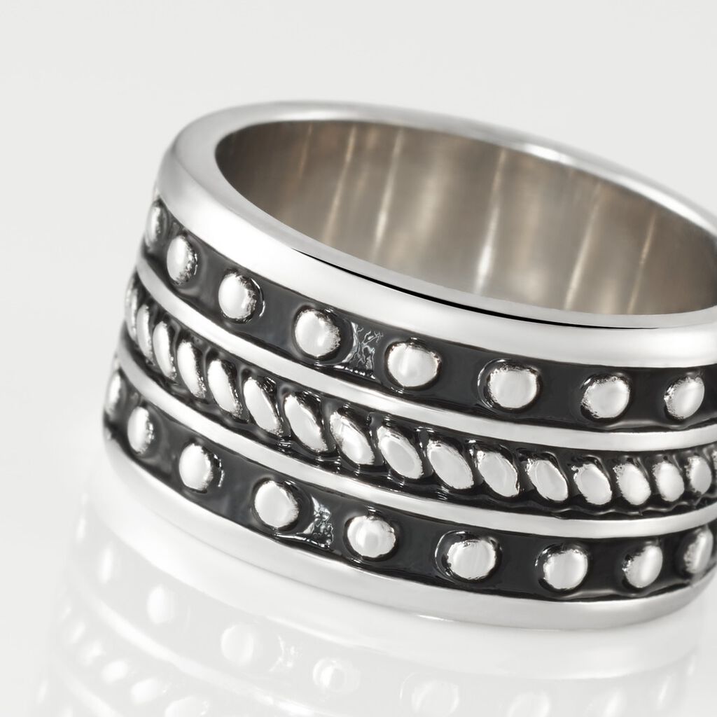 Bague Alban Argent Blanc