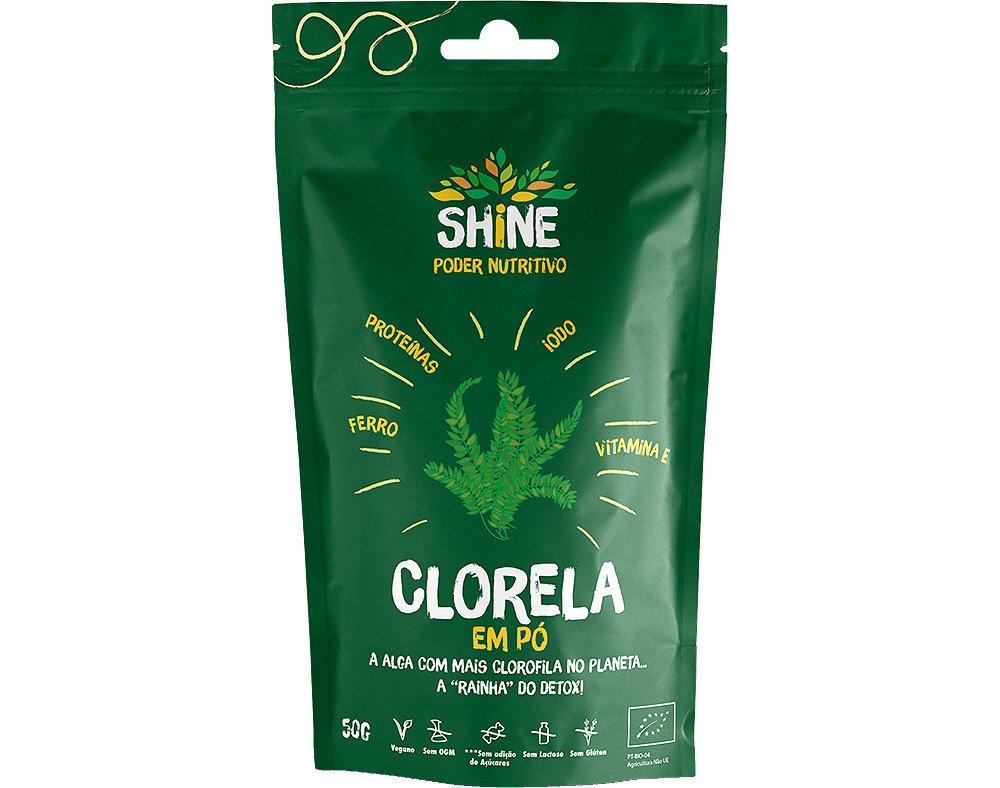 ALGA SHINE CLORELA EM PÓ 50G