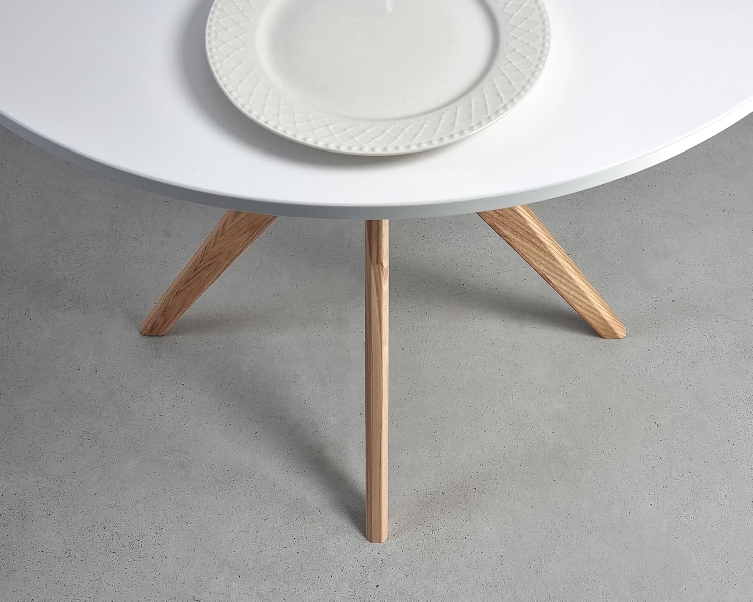 RAGABA JUBI Runder Esstisch 90cm Weiss