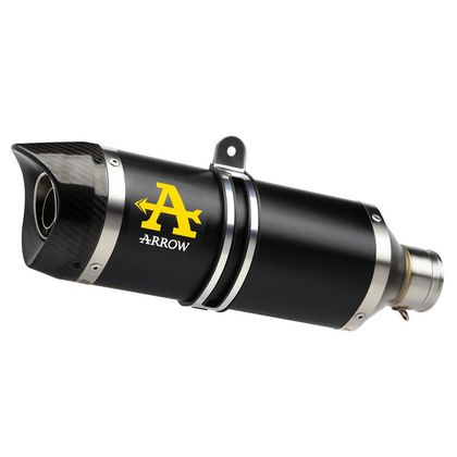 Silencieux Arrow Thunder Alu dark embout carbone - Noir
