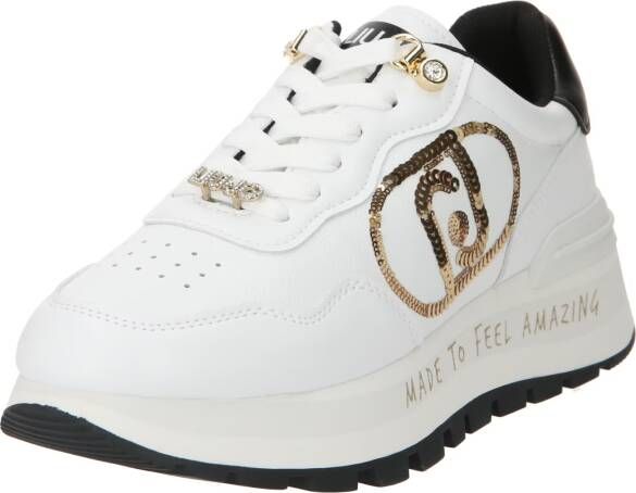 Liu Jo Witte Sneakers Geweldig 20 Spreading Tumbled SP White Dames