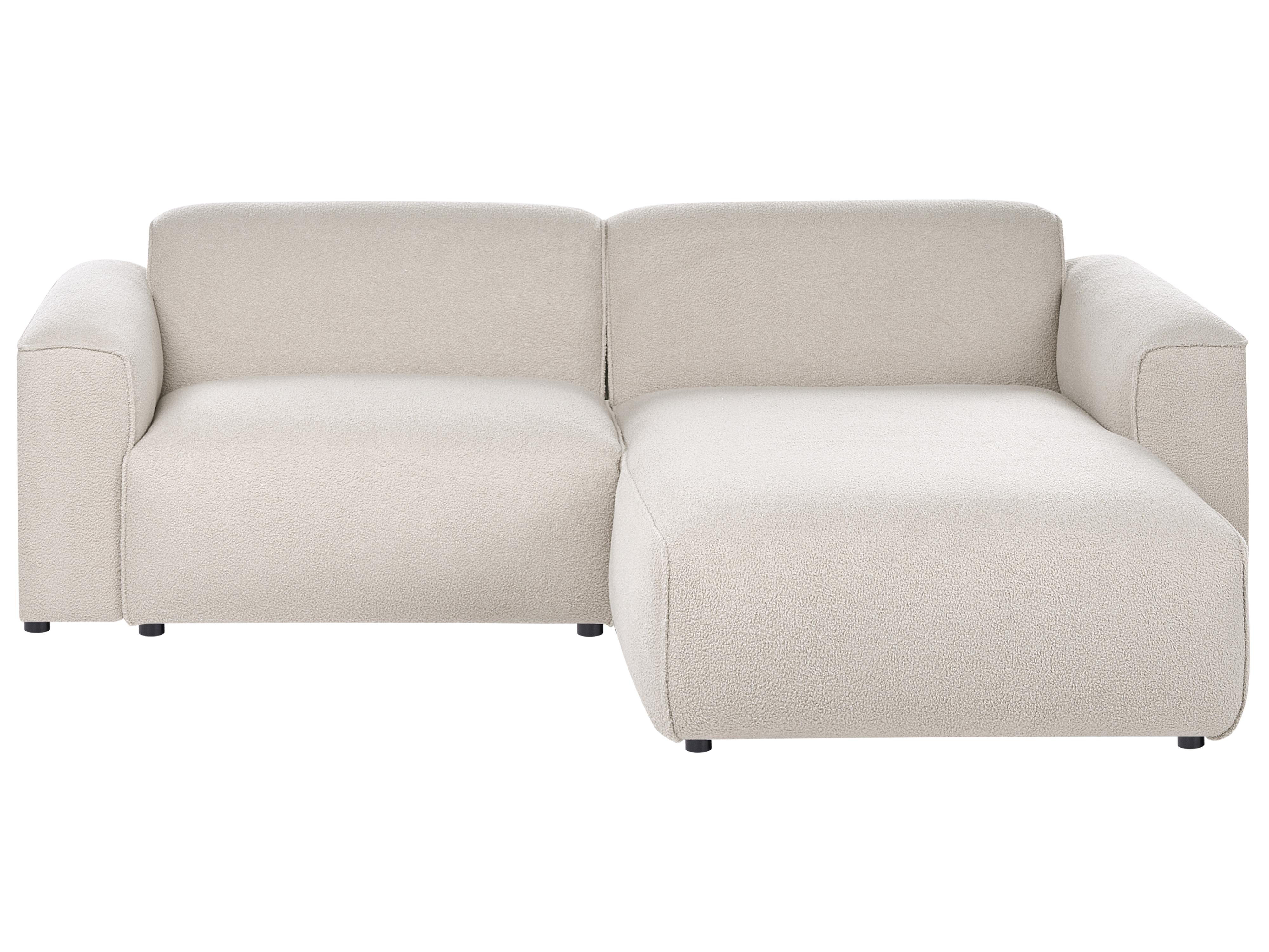Hoekbank 3-zits FAABORG Bouclé Beige linkszijdig