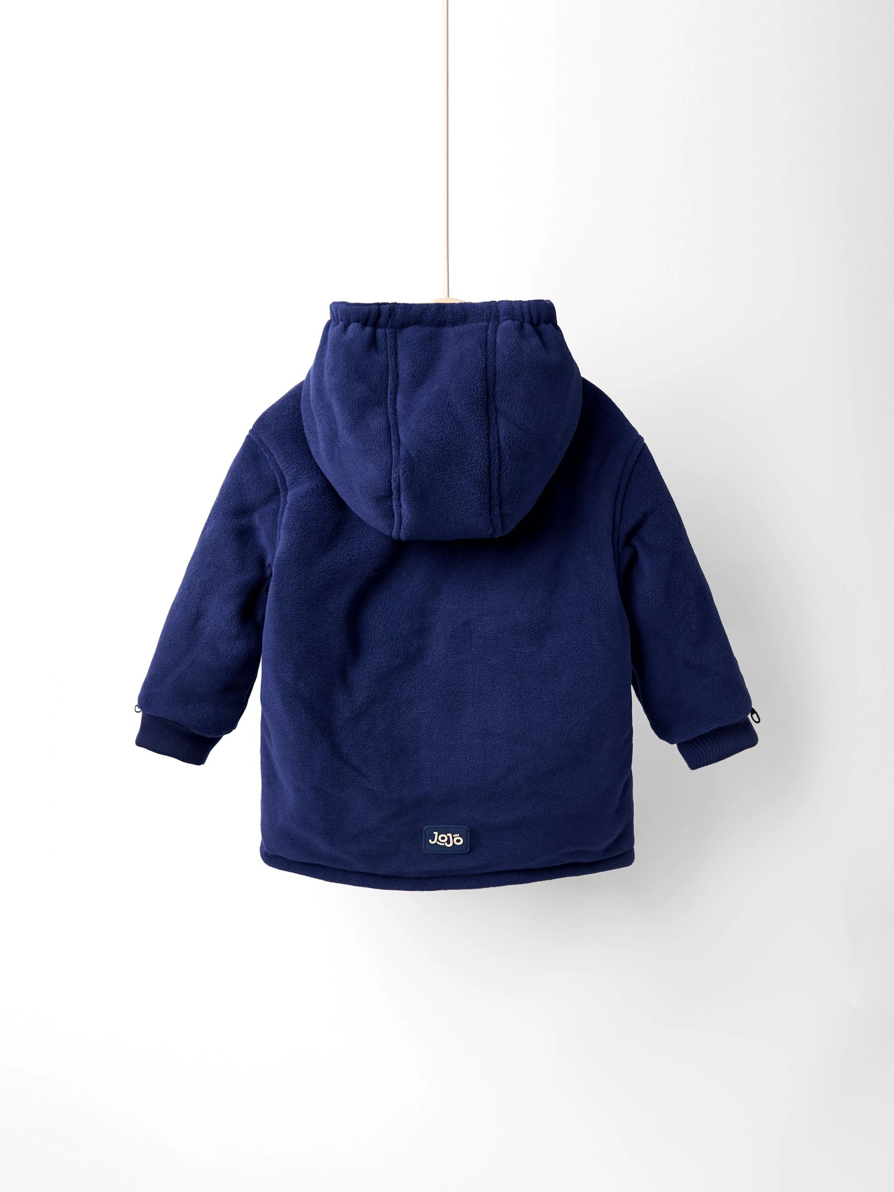 Blauw vervoersmiddel - JoJo Maman Bébé omkeerbaar jack met fleece voering