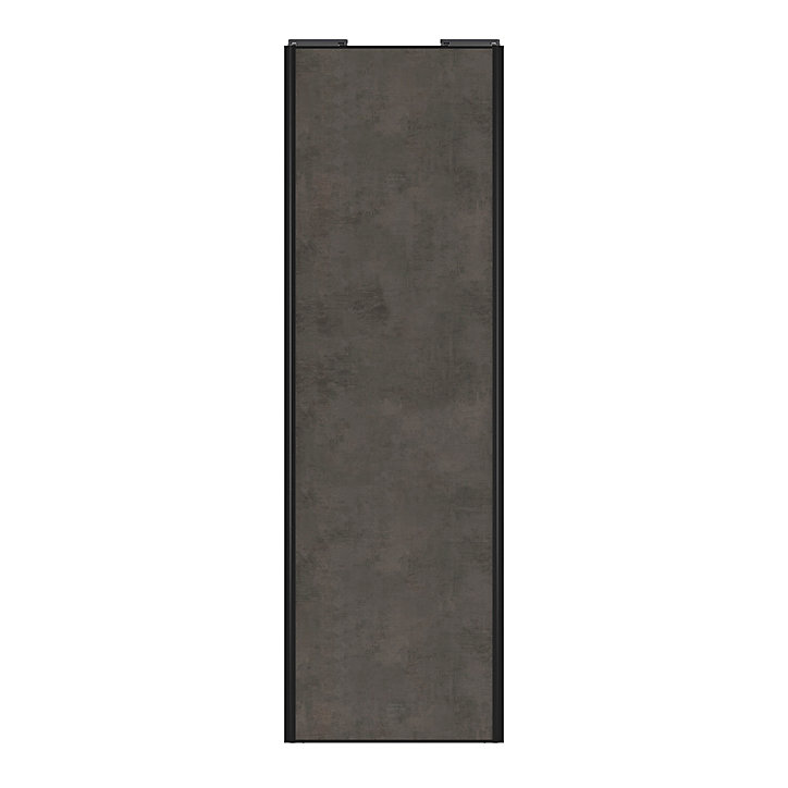 Porte de placard coulissante gris antique profil noir GoodHome Arius H. 248,5 x L. 77.2 cm + amortisseurs