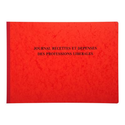 Exacompta - Registre des recettes/dépenses pour professions libérales - 27 x 38 cm - 80 pages