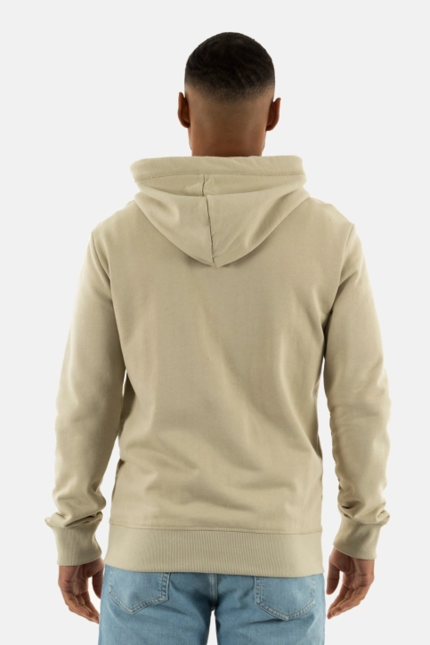 Sweat superdry essential logo zip 1lc light stone beige
