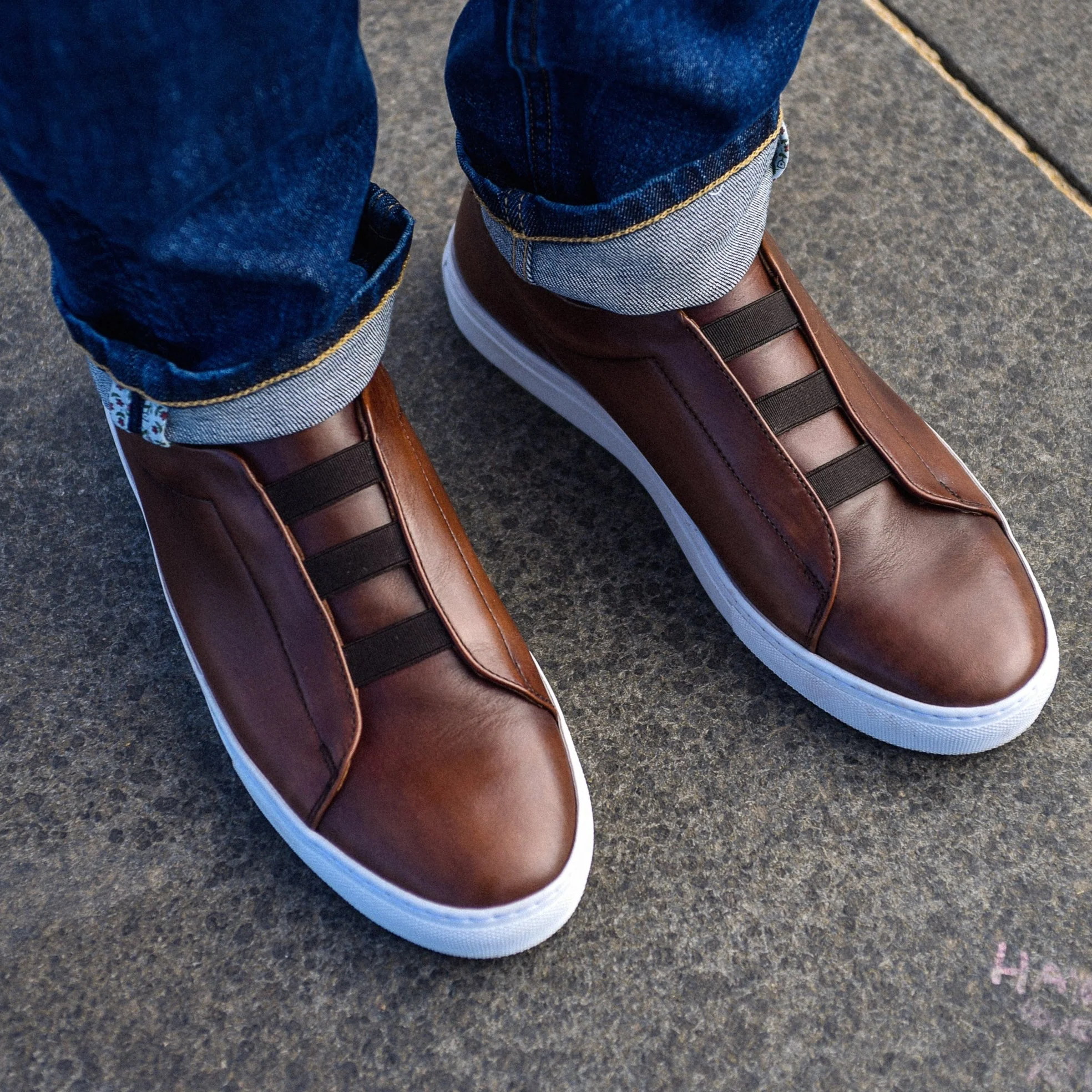 Cost-Sneakers Cuir Brown