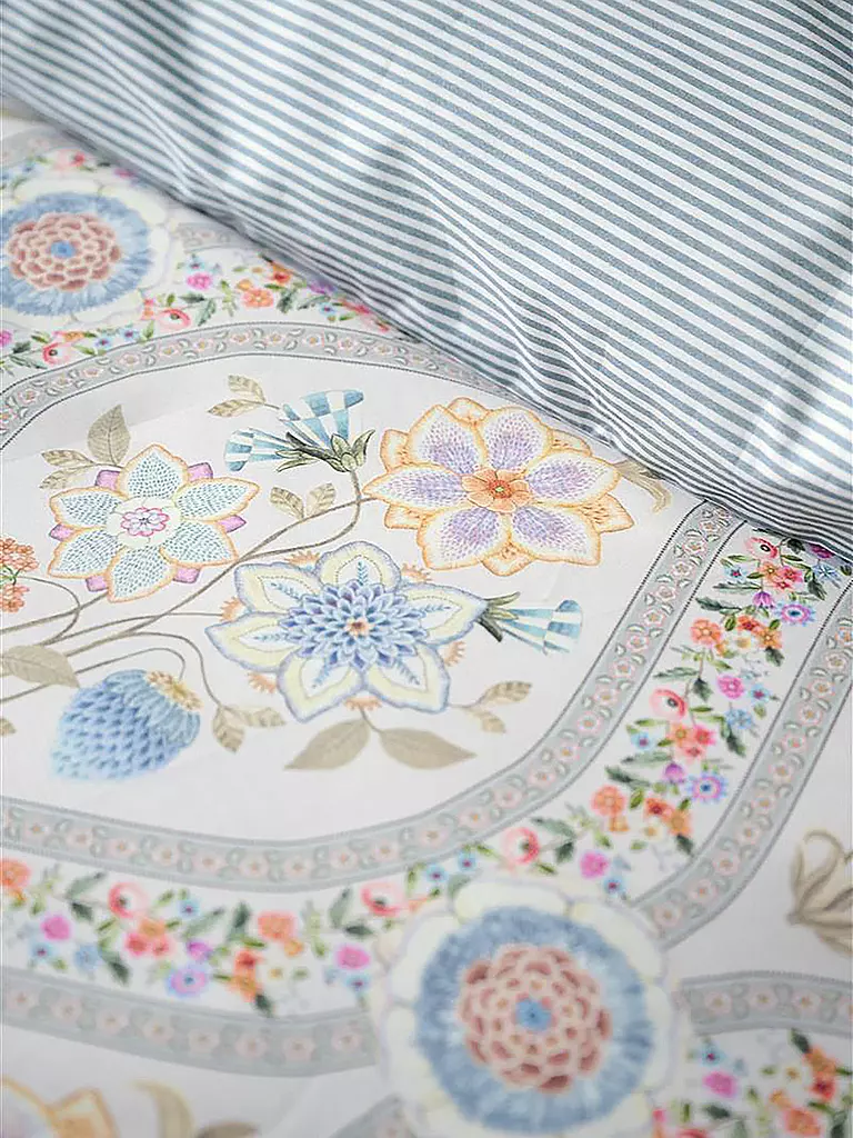 PIP STUDIO Perkal Bettwäsche ORNAMENTO RAMO 70x90cm/140x200cm White weiss
