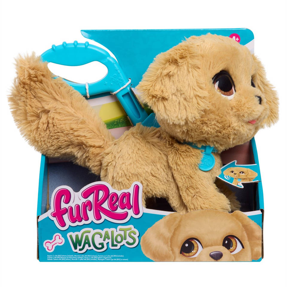 FurReal WagaLots Golden Retriever interactieve pluchen knuffel