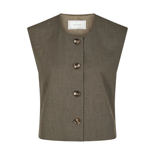Neo Noir Birtha Vest, Brown Melange, 36