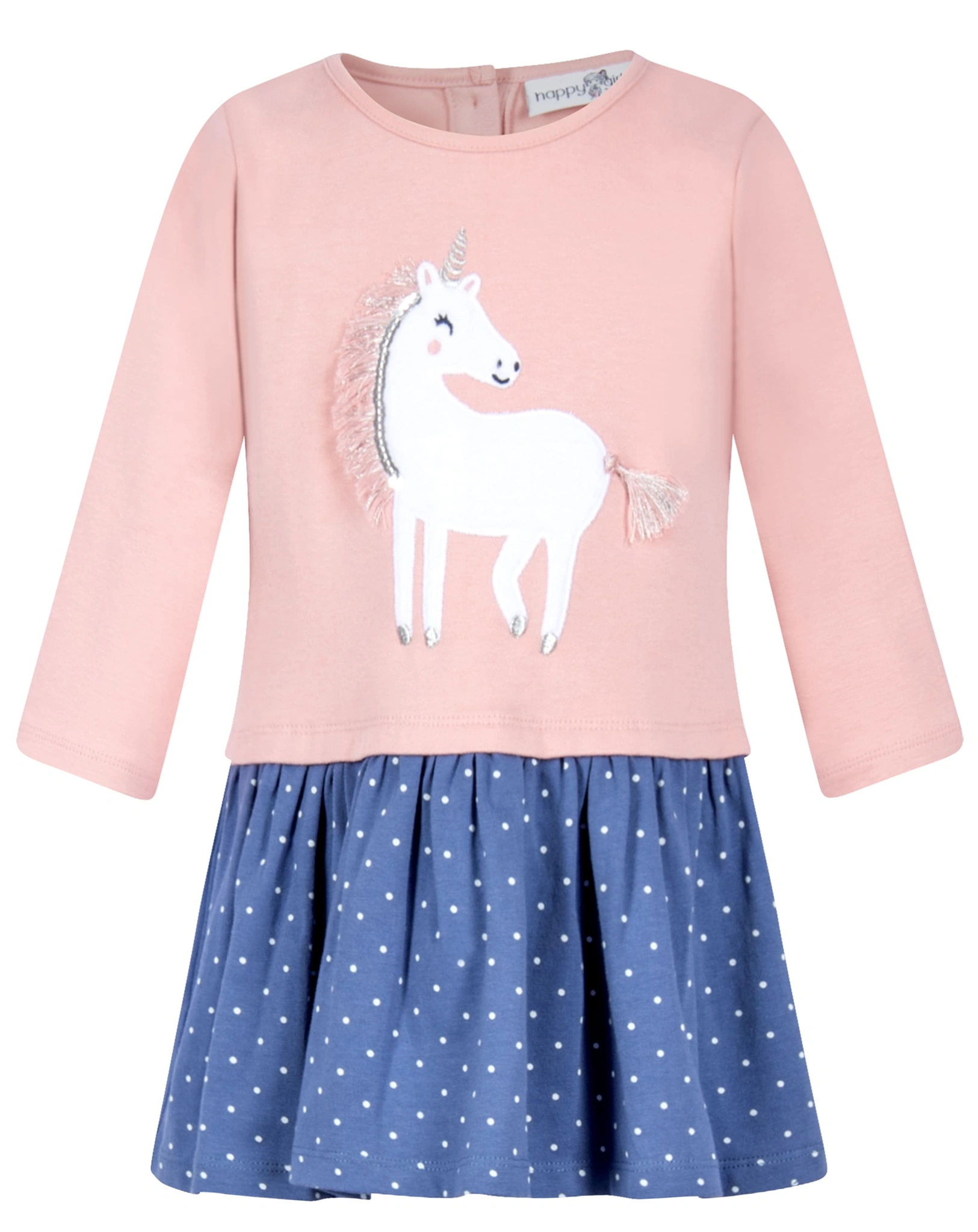 Langarmkleid EINHORN in dusty rose