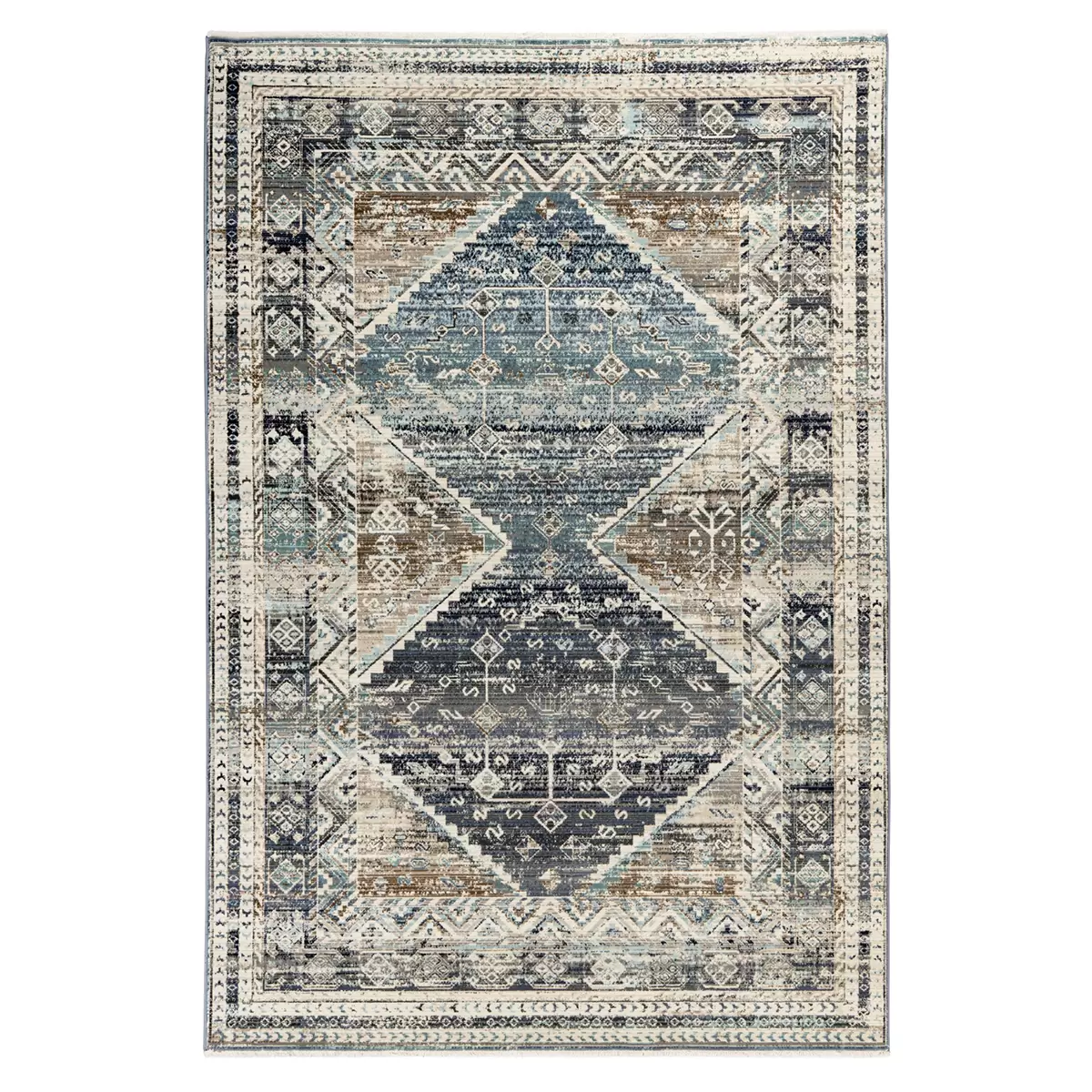 Teppich My Inca Blau