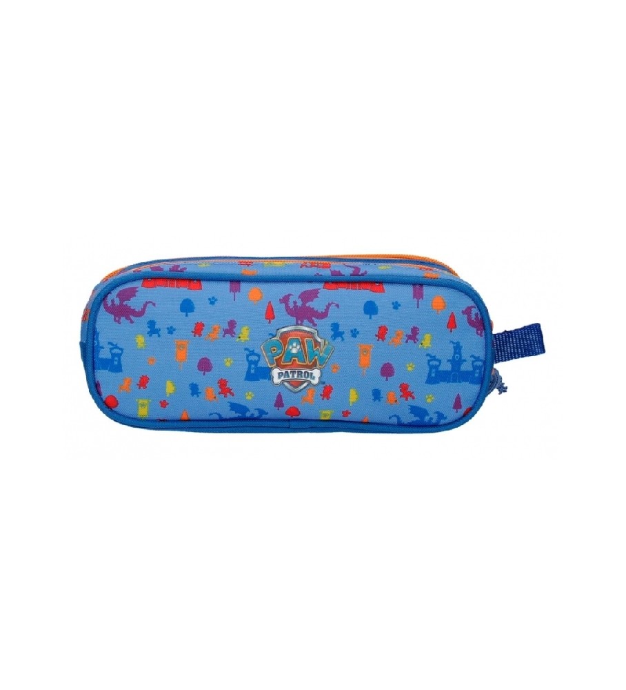 Estojo para lápis Joumma Bags Paw Patrol Rescue Knights com dois compartimentos, azul