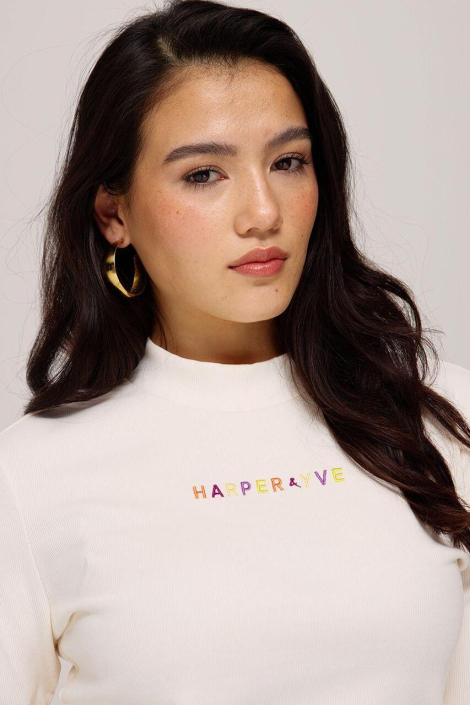 Harper & Yve ecru dames t-shirt