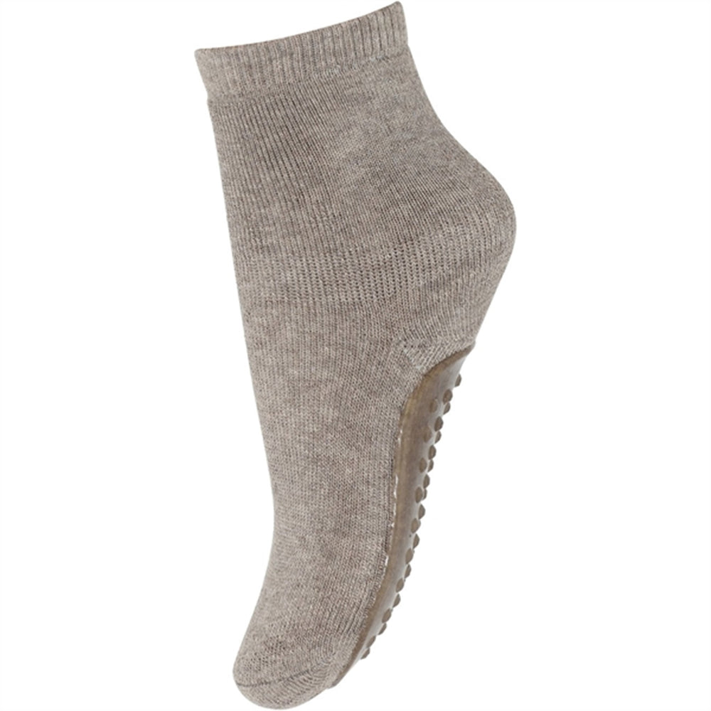 MP 7951 Uld Anstislip Strømper Light Brown Melange