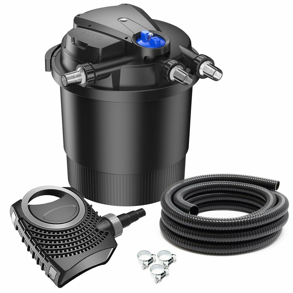 Kit de filtration set 40000 litres 36 watts uvc pompe 10000 l/h tuyau 10 m