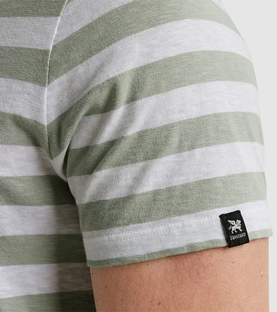 Vanguard T-Shirt Strepen Groen VTSS2404534-9038 kopen