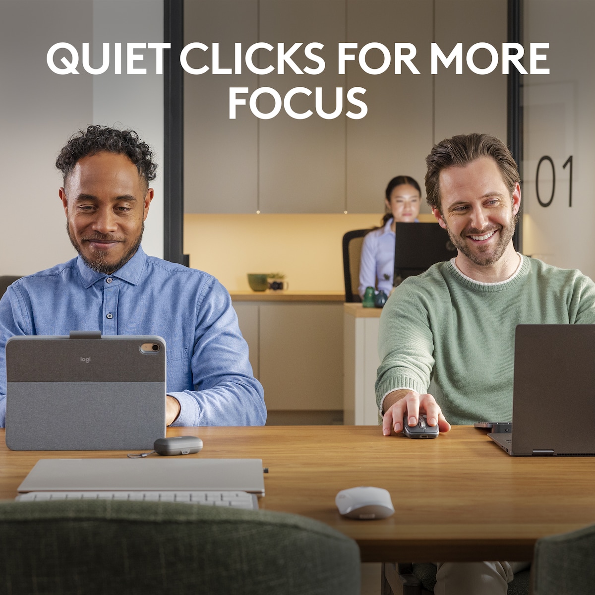 Logitech MX Anywhere 3S trådløs datamus (Pale Grey)