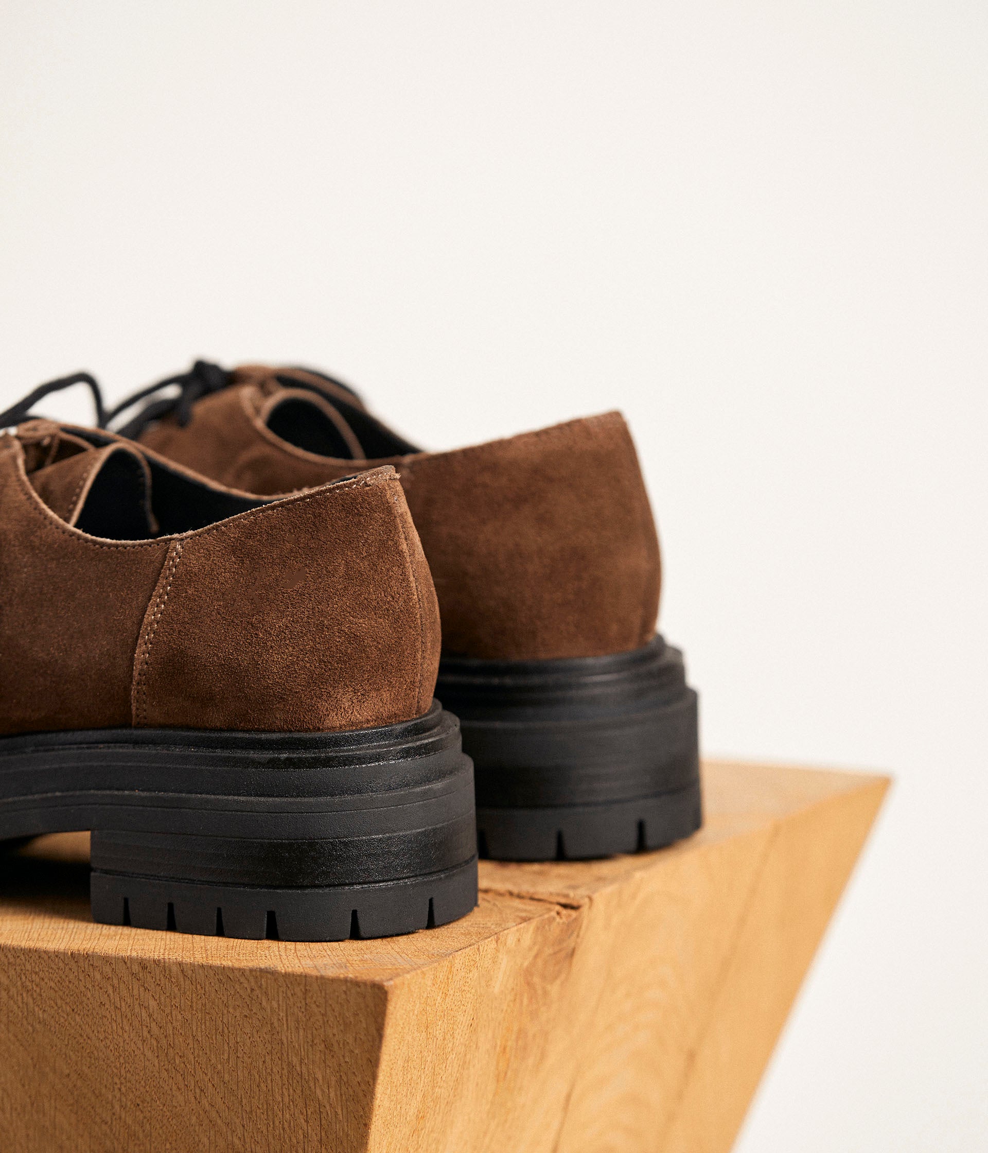 Derbies cuir velours Anicia