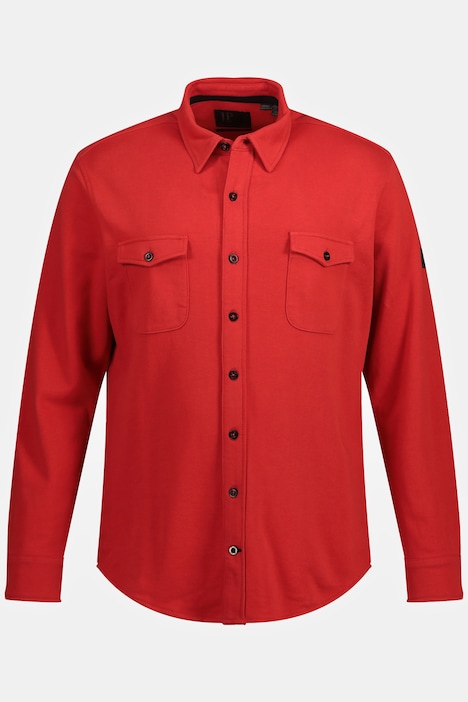 Sweat-Hemd, Langarm, Kentkragen, Modern Fit