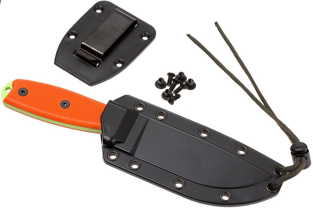 ESEE Model 4 Venom Green 4PM-VG survivalmes met schede   riemclip