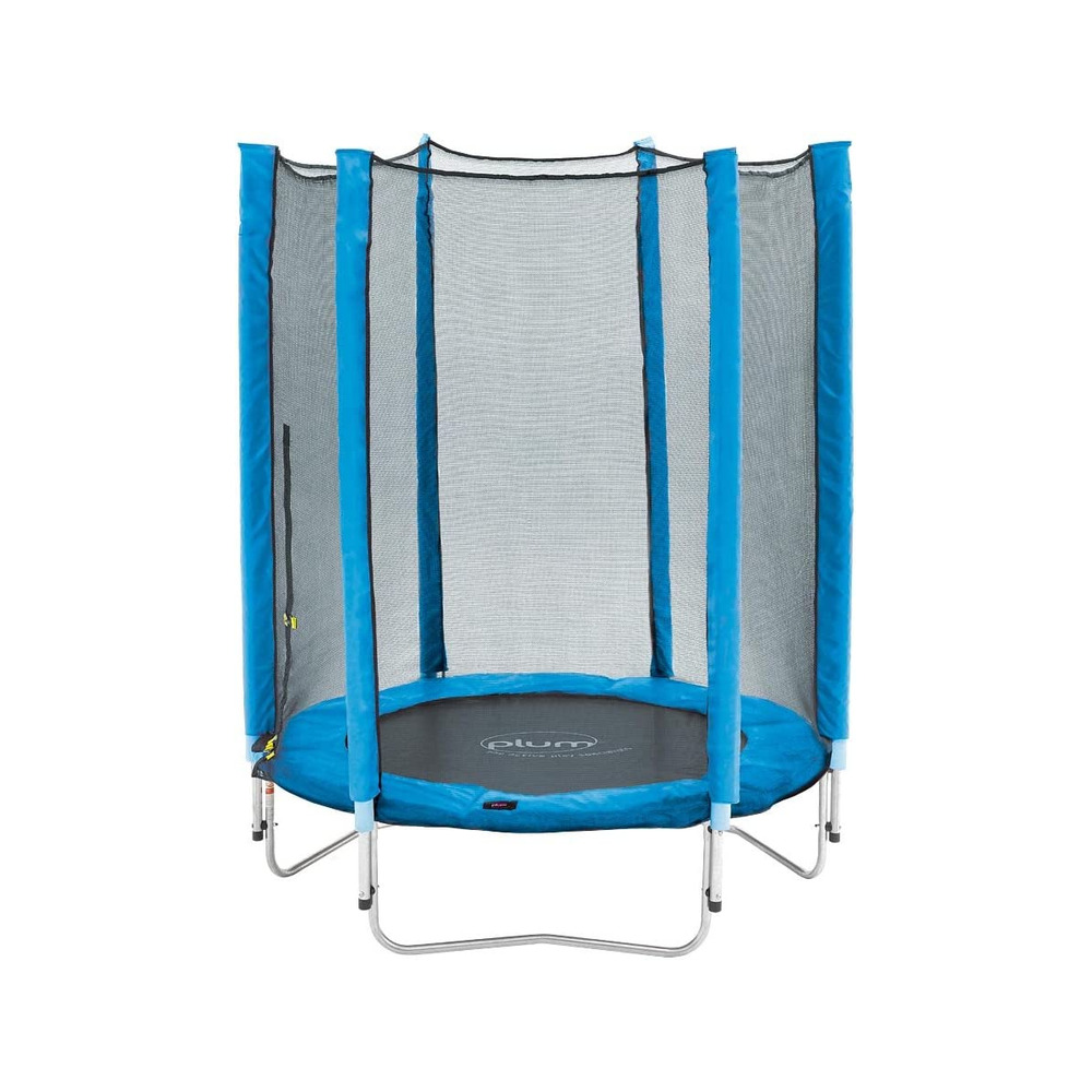 Trampoline bleu et filet de sécurité junior de 4,5