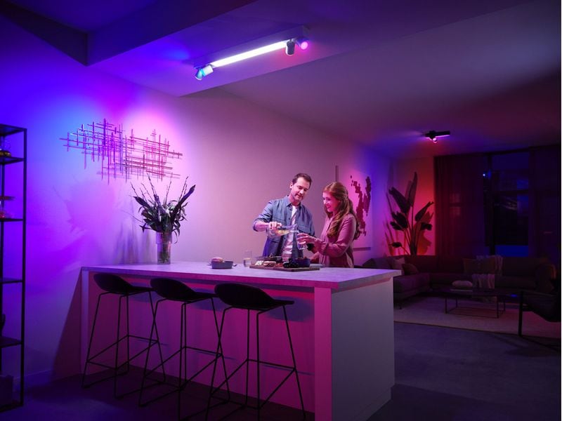 Philips Hue White & Color Ambiance Centris 4-Deckenspot Wei Smarte Beleuchtung für jeden Raum