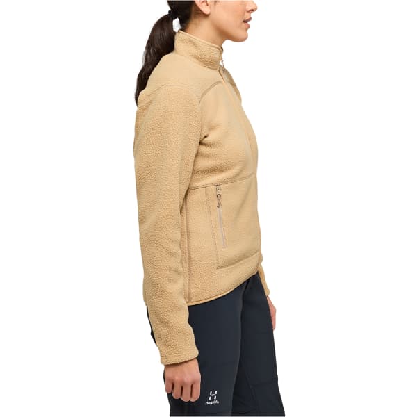 Veste polaire HAGLÖFS HAGLOFS MOSSA PILE JACKET WOMEN SAND