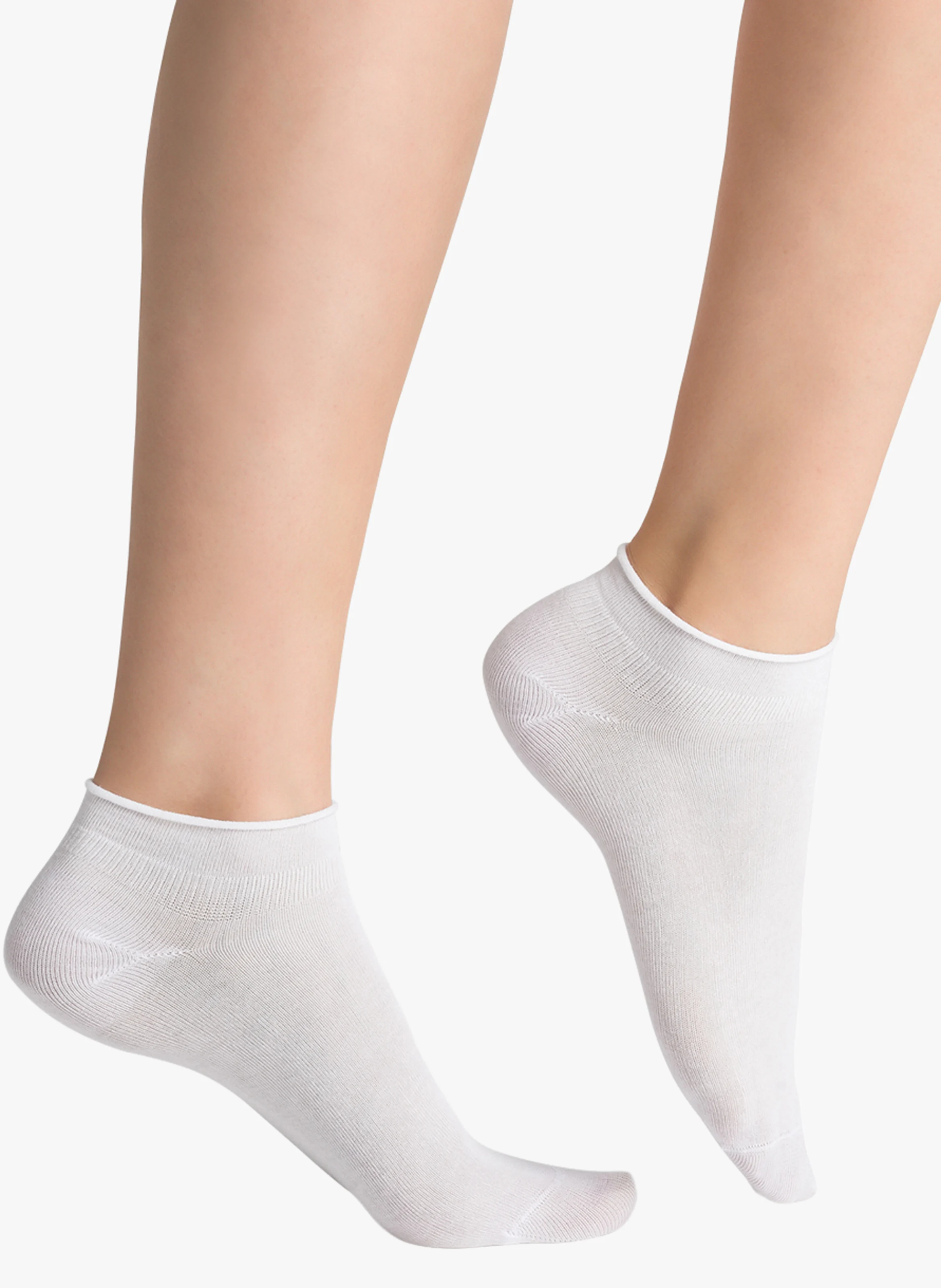FLEUR DE PEAU - Chaussettes basses en coton mélangé | Blanc