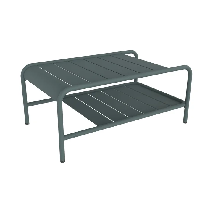 Fermob - Luxembourg niedriger Tisch, 90 x 55 cm, gewittergrau