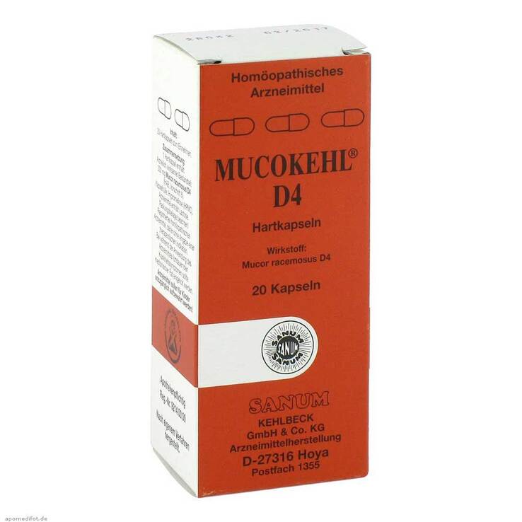 Mucokehl Kapseln D 4, 20 St