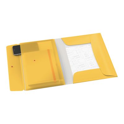 Leitz Cosy Mobile - Chemise à 3 rabats polypropylène - A4 - jaune