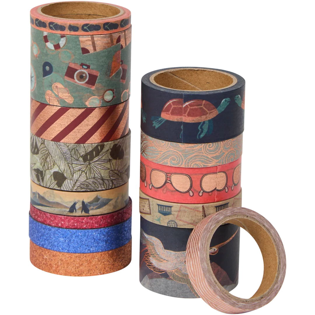 Rubans washi et livre d'autocollants