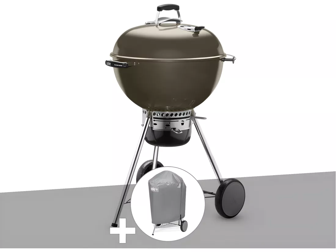Barbecue à charbon Weber Master-Touch GBS C-5750 57 cm Smoke Grey avec housse