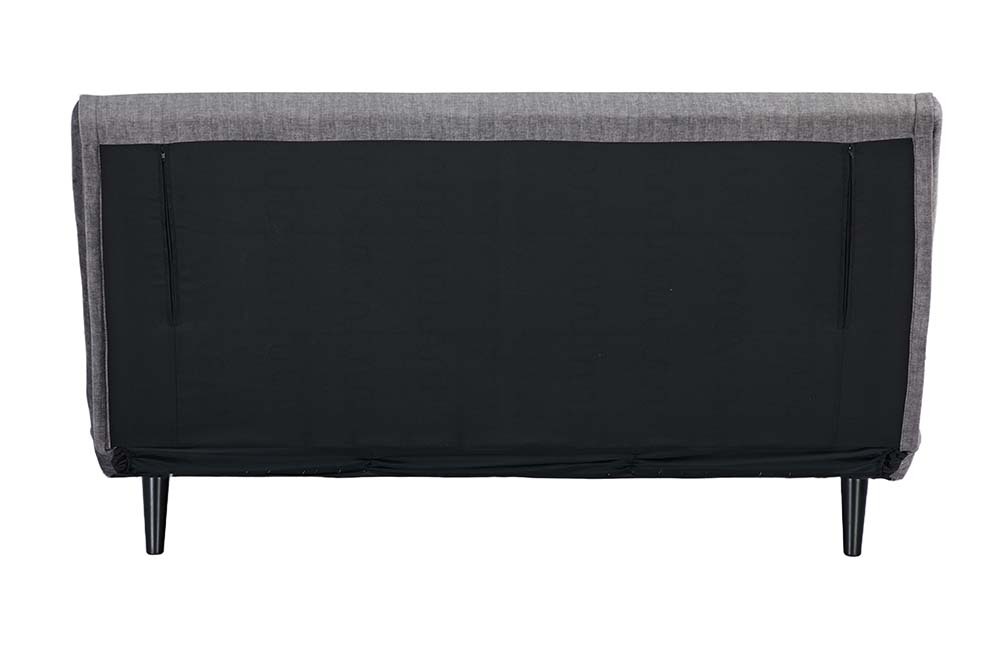 Retro Schlafsessel SMART MULTIFUNCTION 140cm grau Vogue Velours Samt Bettfunktion