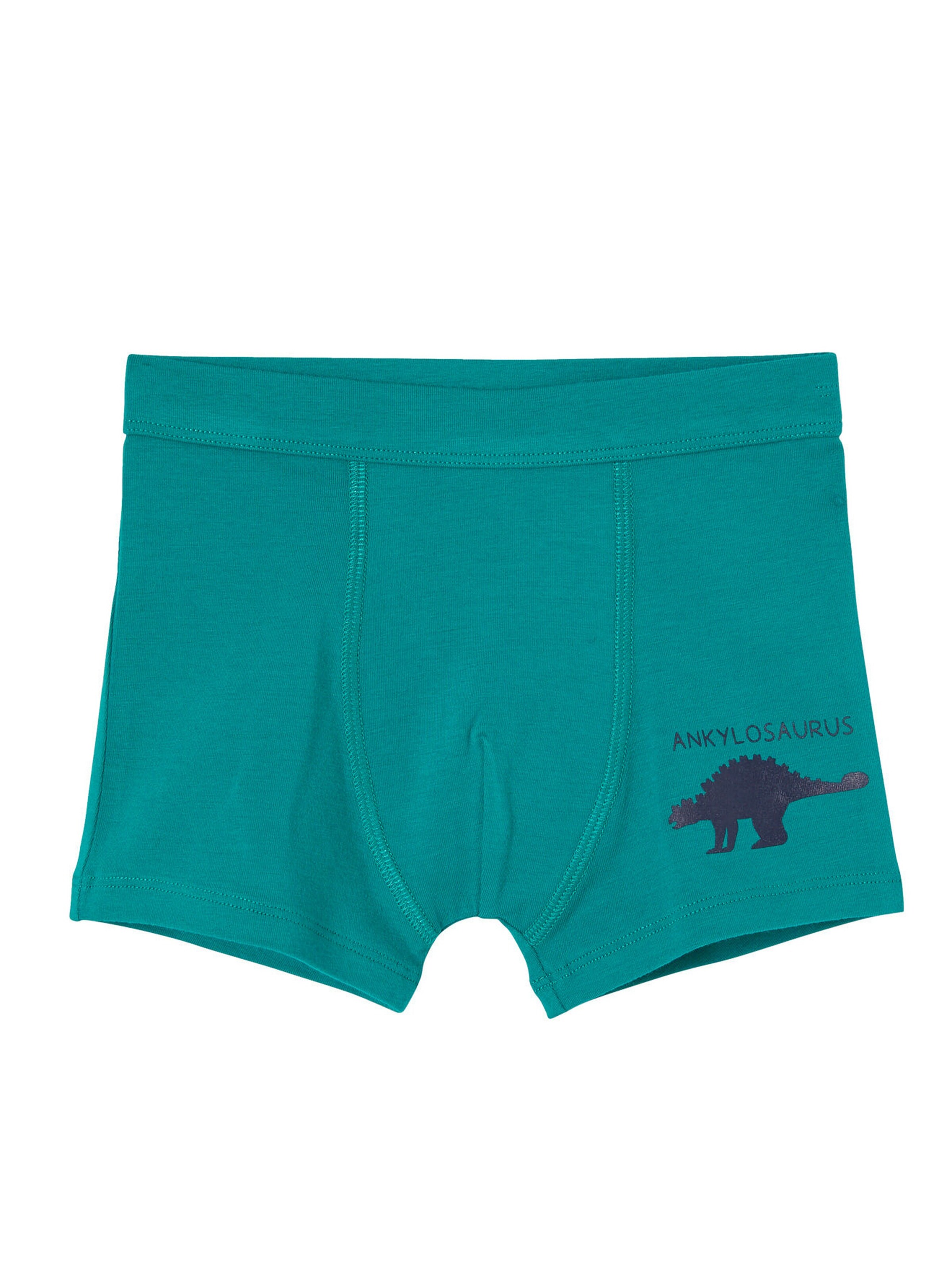 Vertbaudet 7er-Pack Jungen Boxershorts, Dinosaurier pack wollweiß