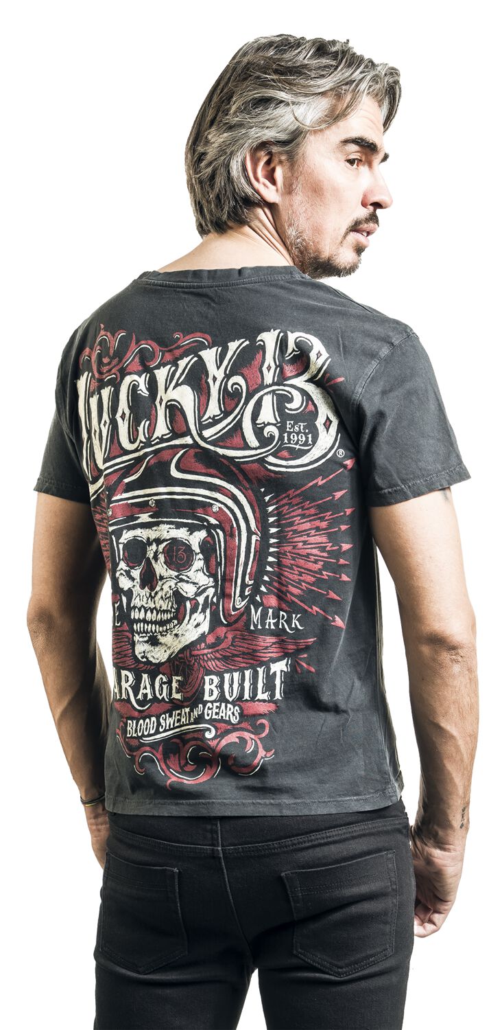Skull Built | Lucky 13 T-Shirt Manches courtes