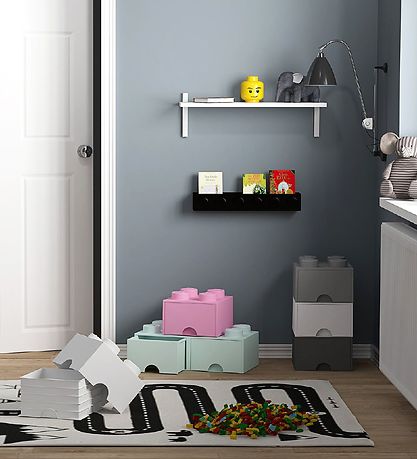LEGO? Storage Opbevaringsskuffe - 4 Knopper - 25x25x18 - Hvid