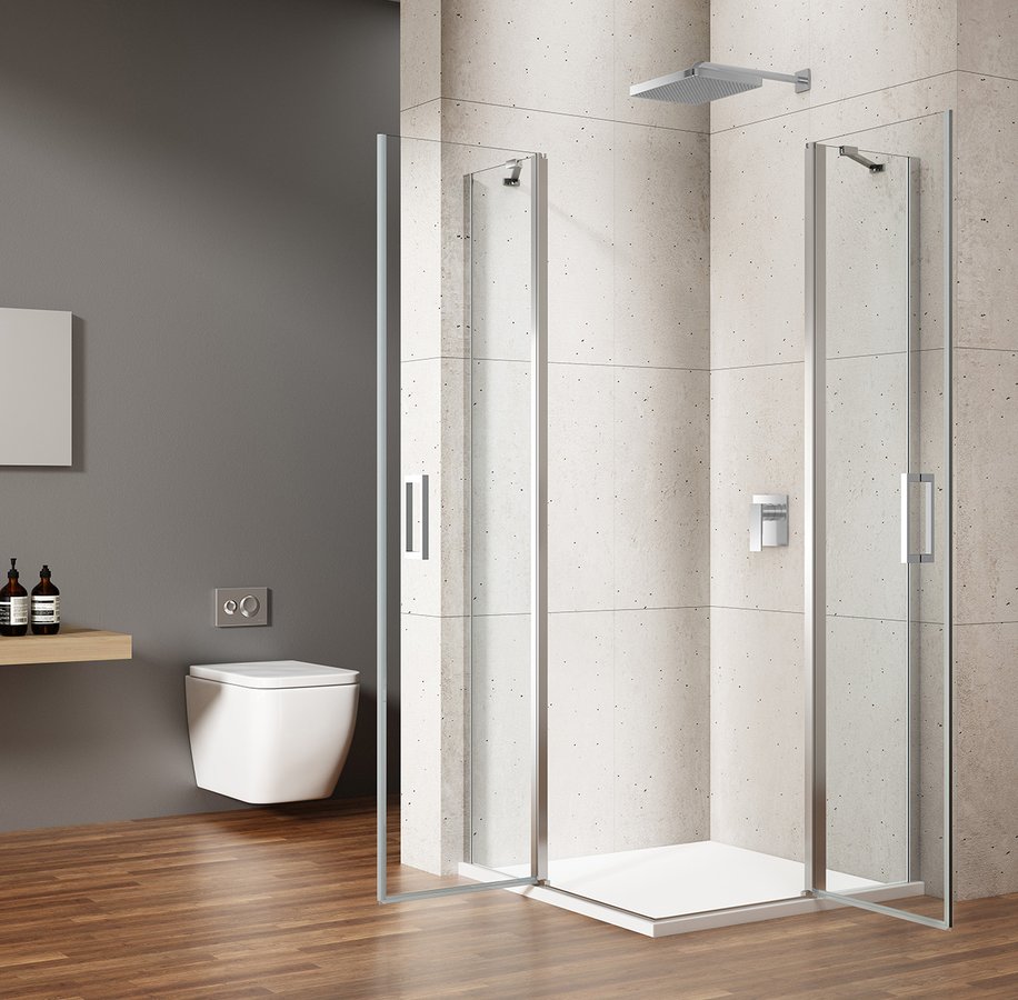 Gelco Loro douchecabine met draaideuren 100x100cm chroom