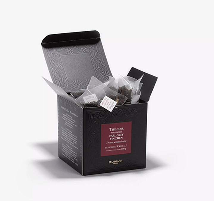50 sachets Cristal Thé noir Earl Grey Yin Zhen - DAMMANN FRÈRES