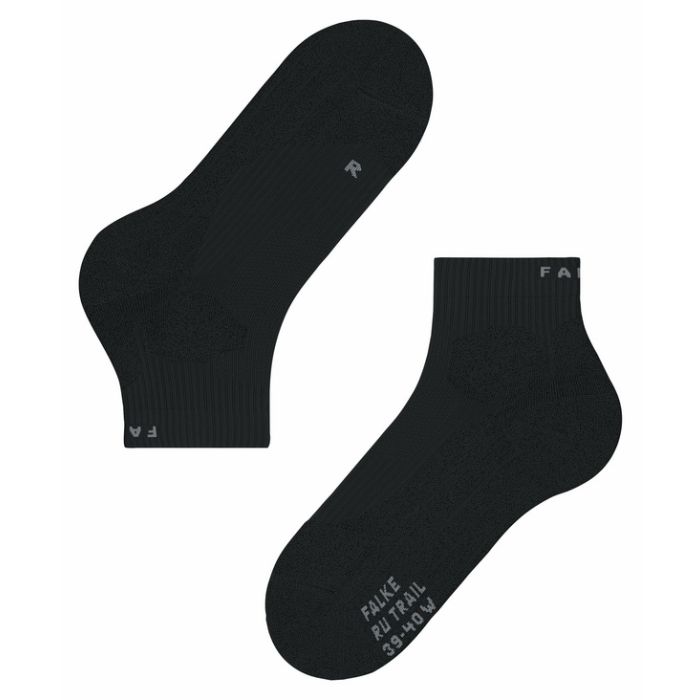 Falke Dame Strømper RU Trail Socks Sort