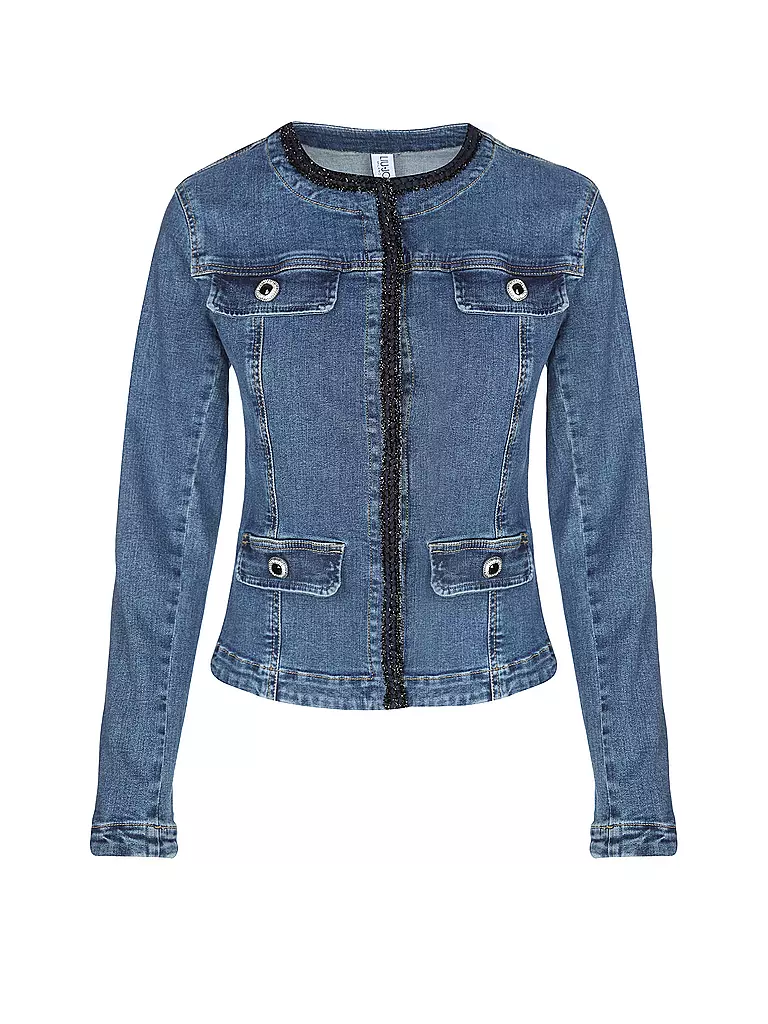 LIU JO Jeansjacke GIACCA BRAID blau