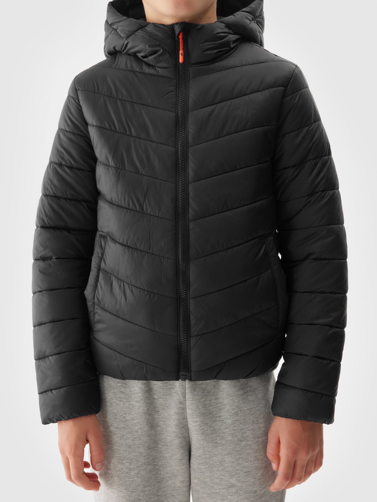 4F Steppjacke mit Kapuze