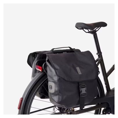 Paire de Sacoche de Porte-Bagages Btwin 540 2X20L Noir