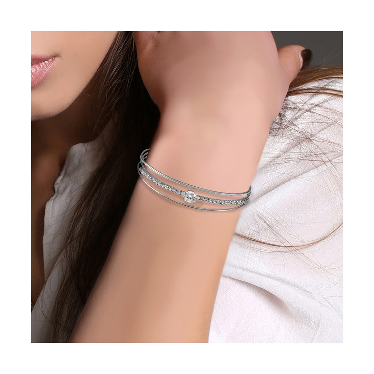 Bracelet SC Crystal orné de Cristaux scintillants