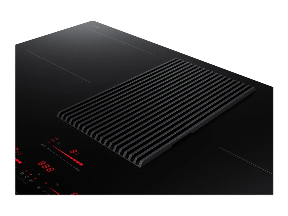 Samsung NZ84T9747VK - Induktions kogeplade - 4 plader - Niche - bredde: 80.7 cm - dybde: 49.2 cm - Klasse A  - sort med downdraft-udstødning