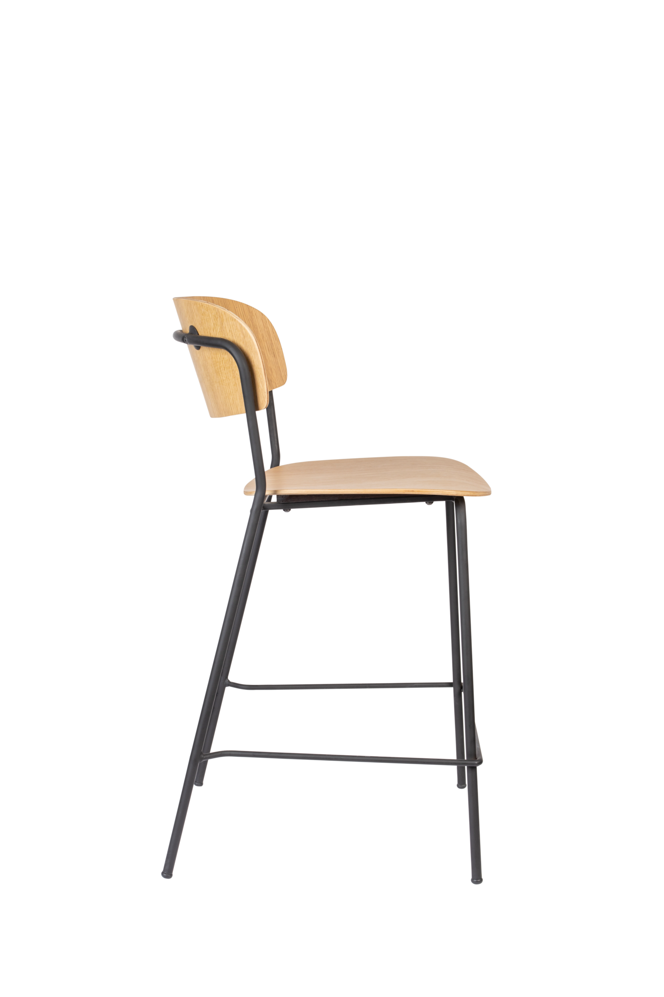 COUNTER STOOL JOLIEN BLACK/WOOD
